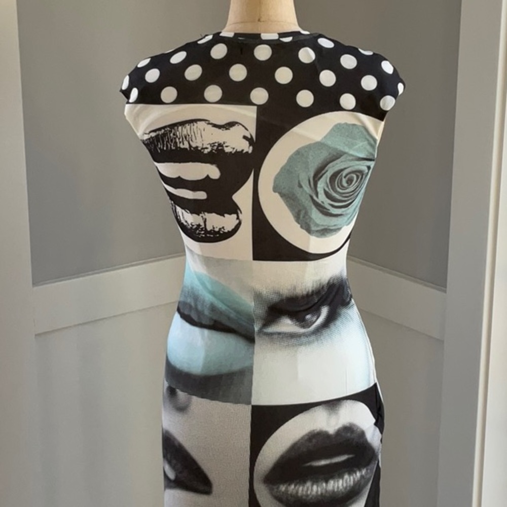 Anthropologie Mesh Graphic Maxi Dress - Picture 6 of 7